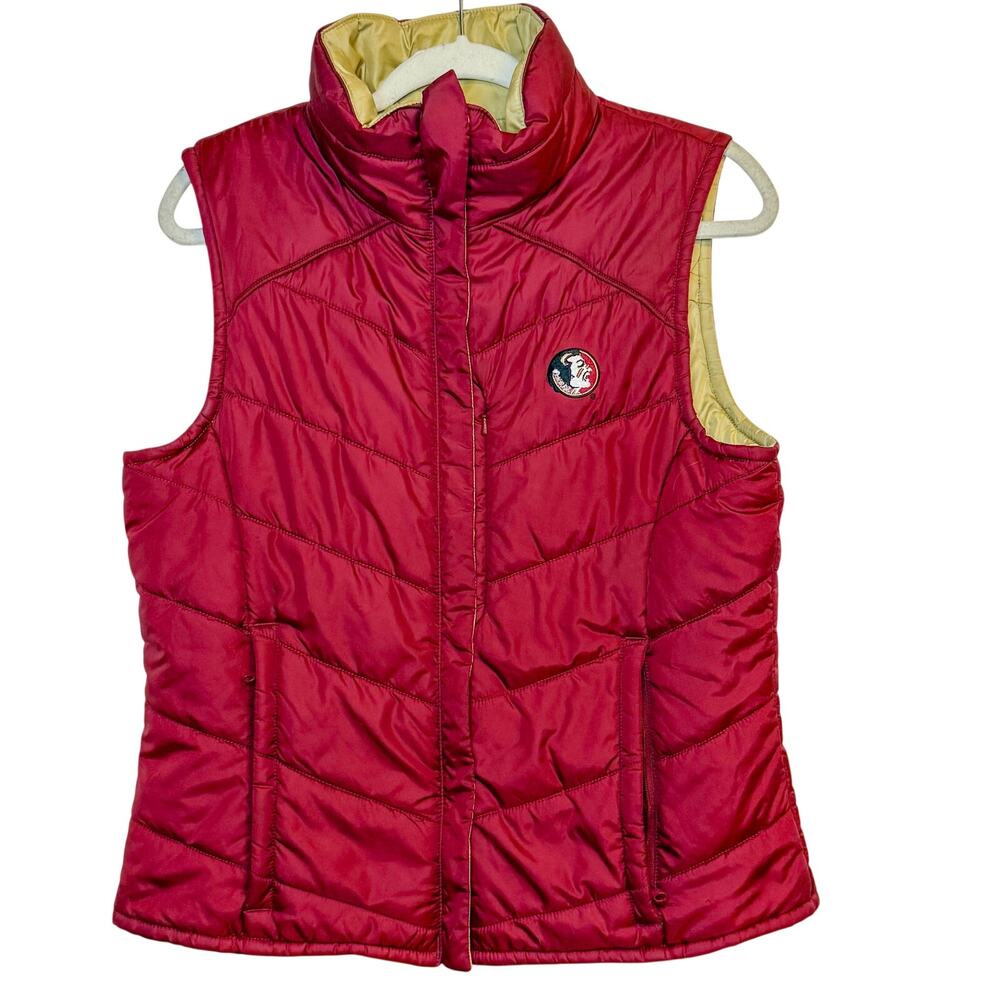 Columbia FSU Seminoles Reversible Puffer Vest - Women's M